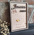 Calendrier Souvenir Personnalisé en Bois