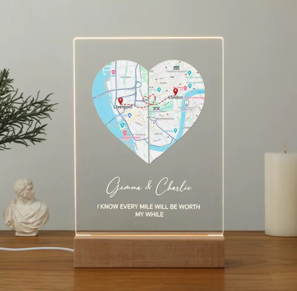 Plaque Lumineuse Personnalisée